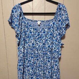 Terra & Sky floral dress